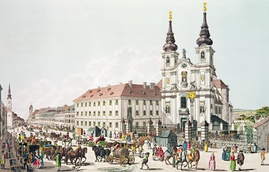 Mariahilf plébániatemplom és kolostor, Bécs, 1783